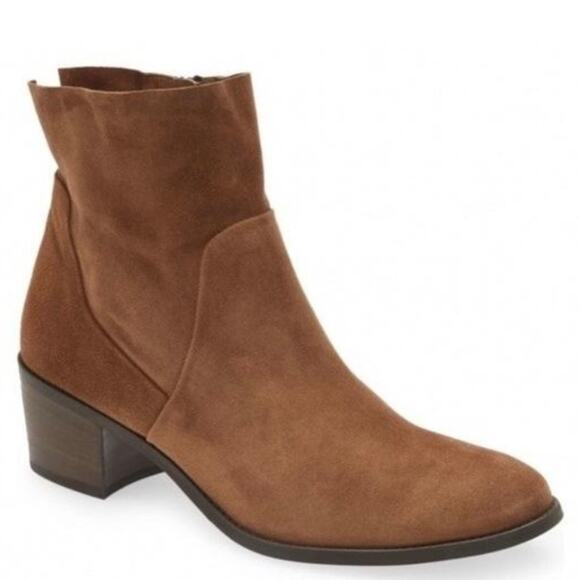 Paul Green NWOB Nicole Tan Soft Suede Western Almond Boot Size 3.5 (US 6) Bootie - Picture 1 of 11